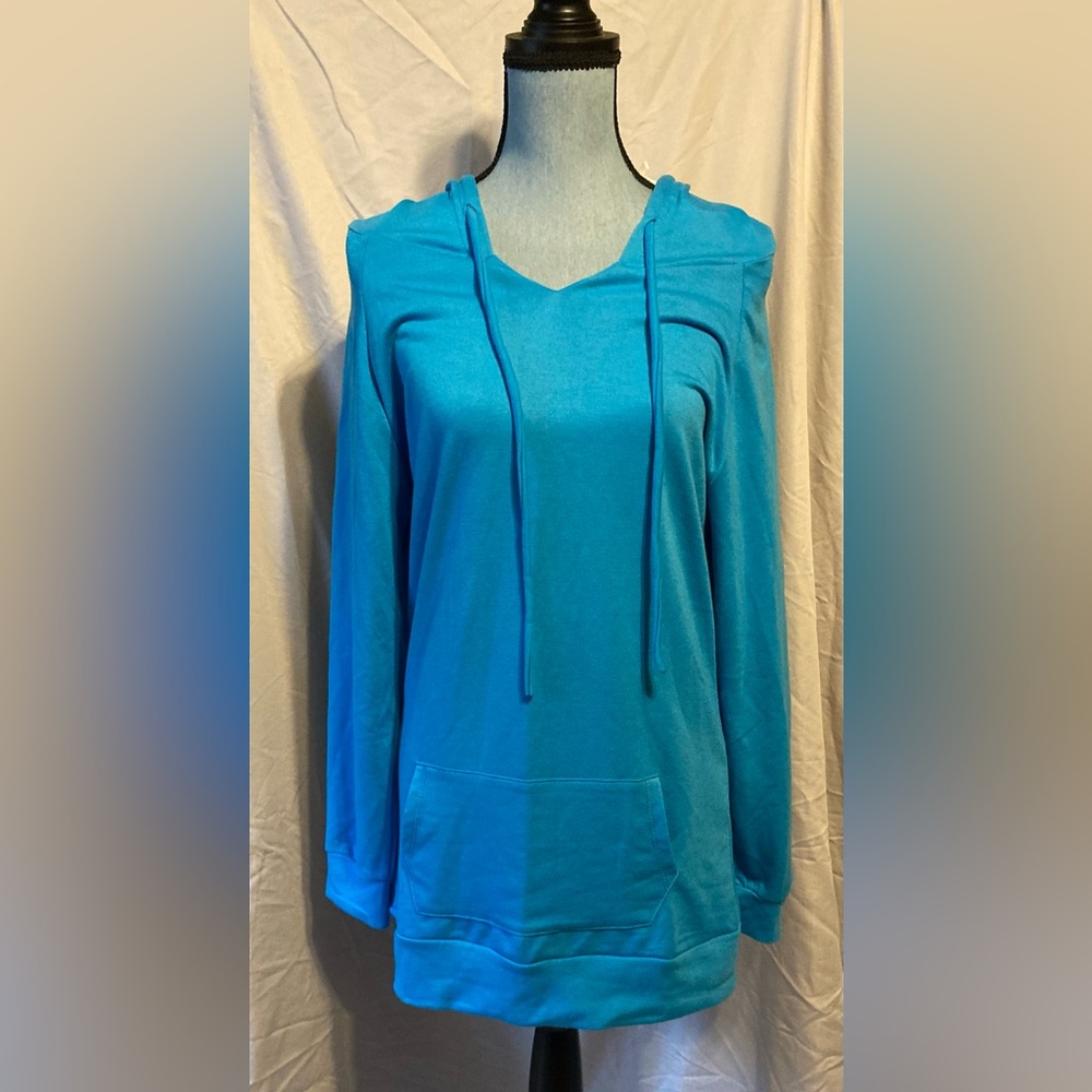 J Tomson Blue Hoodie large